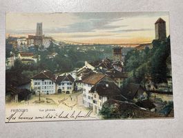 Alte Ansichtskarte von Freiburg, um 1903