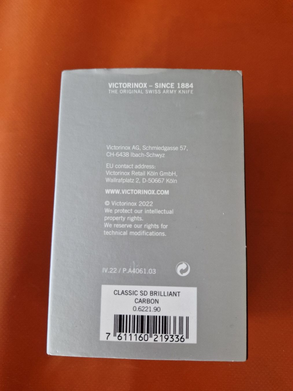Victorinox Coltelli tascabile: Victorinox Classic SD Brilliant Carbon – Nuovo e nell'imballaggio originale da Illgau venduto da raibe 2