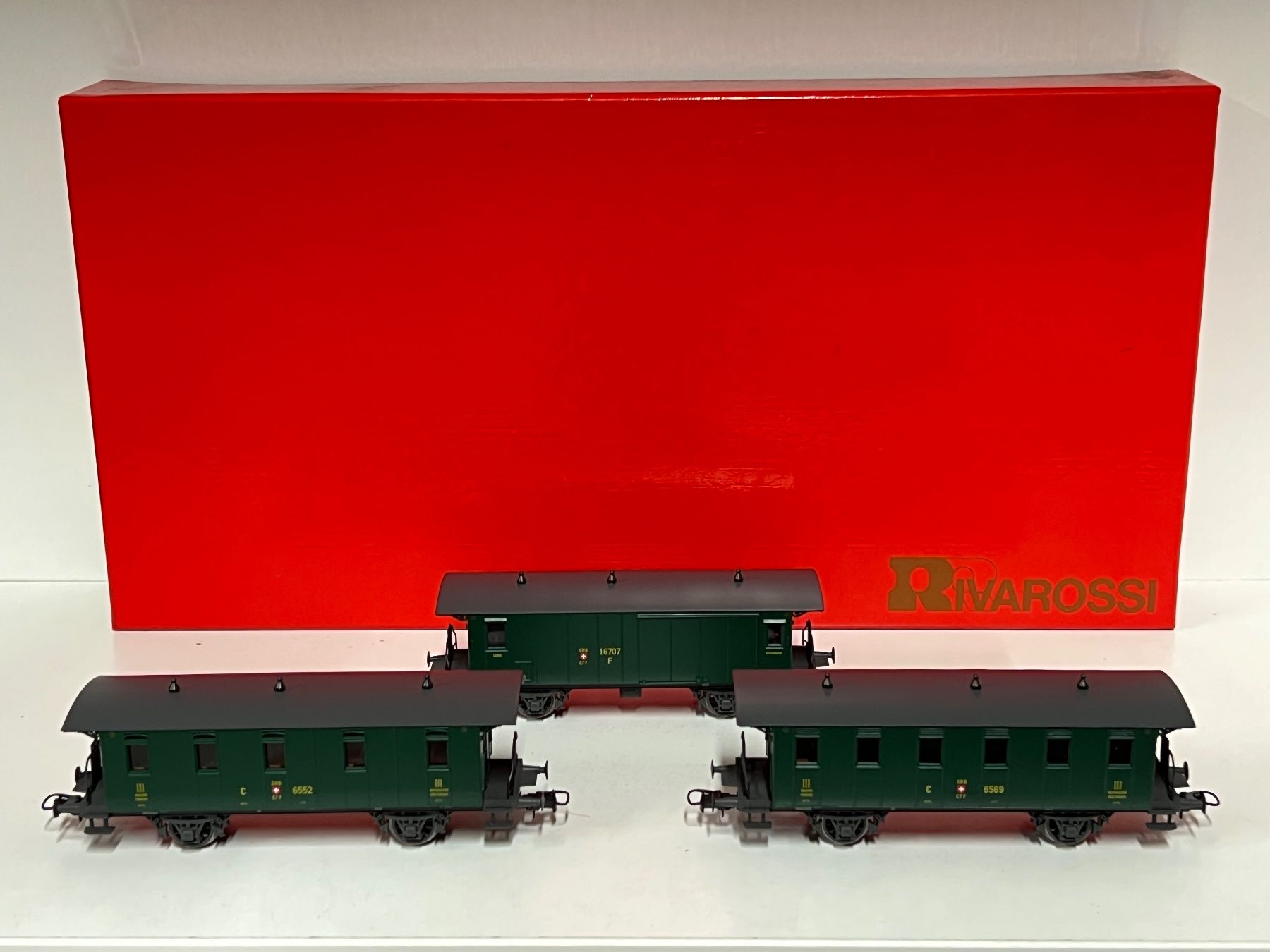 Rivarossi Trains électriques: RIVAROSSI 3664 OLDTIMER-SET SBB CFF H0 DC – Neuf (Voir description) à Neuenhof par ludovicco
