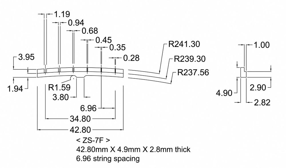 Zero Glide ZS7F Zero Fret system for Fender guitars Kaufen auf Ricardo