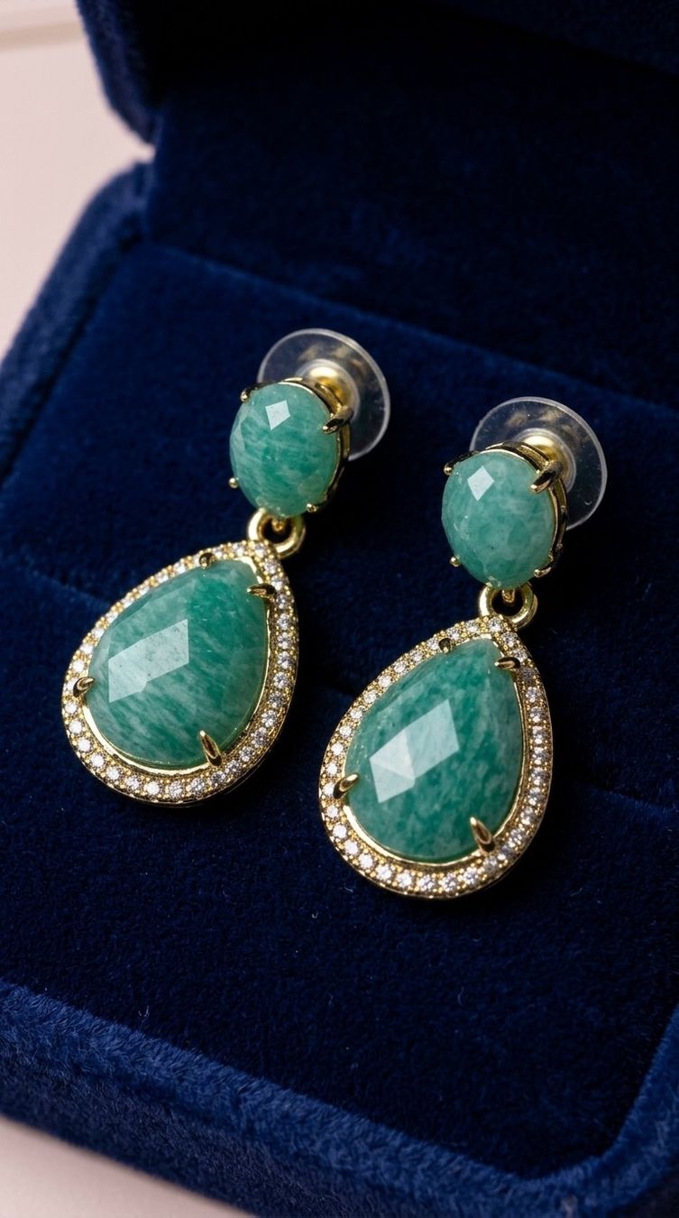 Ohrringe & -stecker: Boucles d’oreilles en Prenhite – Neu und originalverpackt aus St-Maurice von Sandrinette123 1
