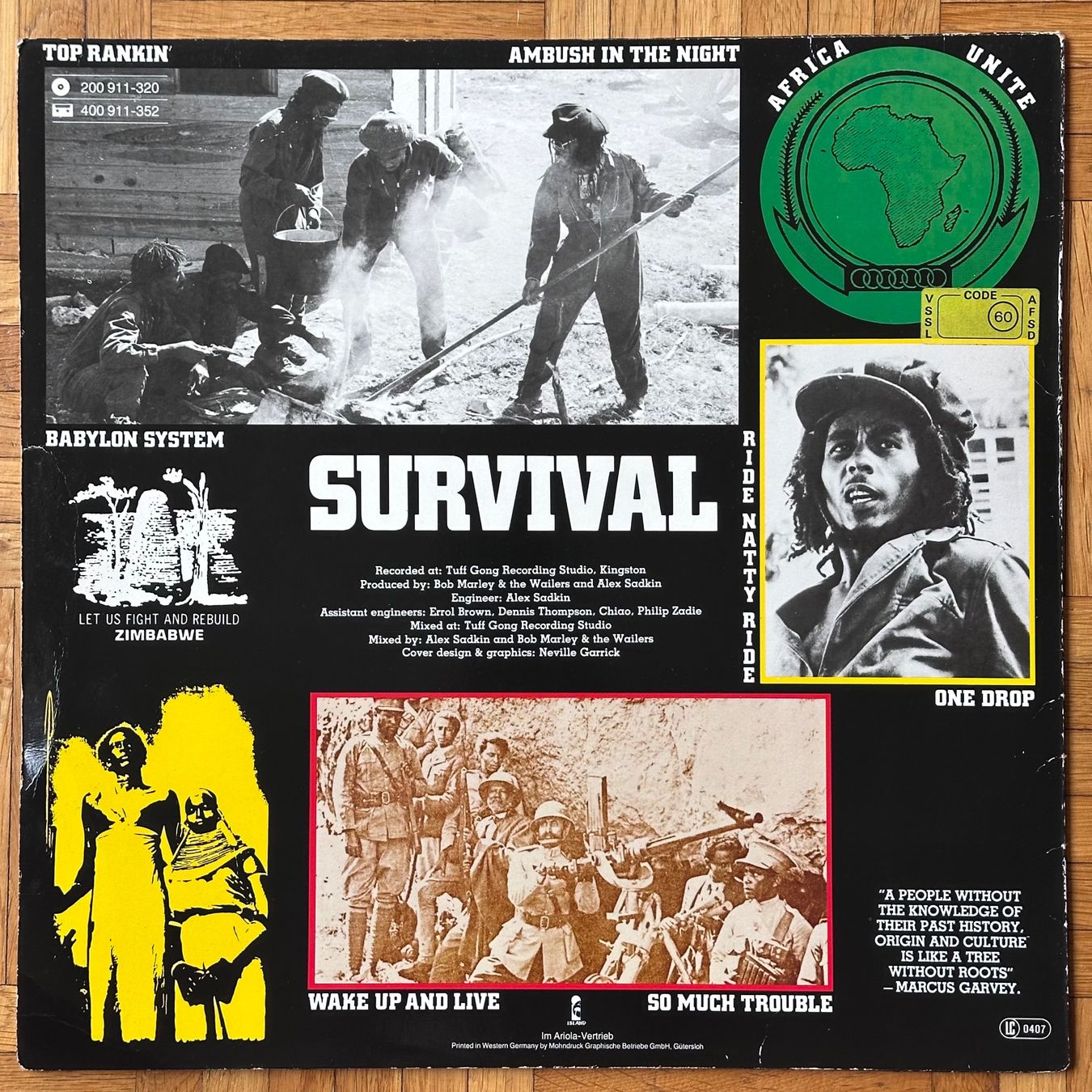 Schallplatten: LP - Bob Marley & The Wailers - Survival – Gebraucht aus Breganzona von Onairda75 1