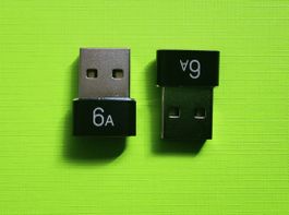 2x USB-C to USB-A 3.0 Adapter 6A Black