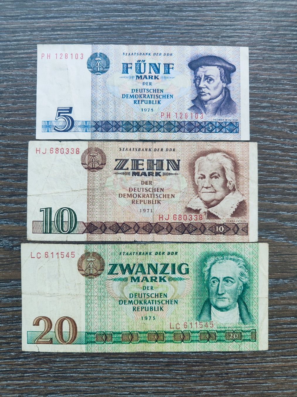 Billets de banque: LOT DDR 3 Stück !!!!!!! – D'occasion à Flaach par Lonzo99