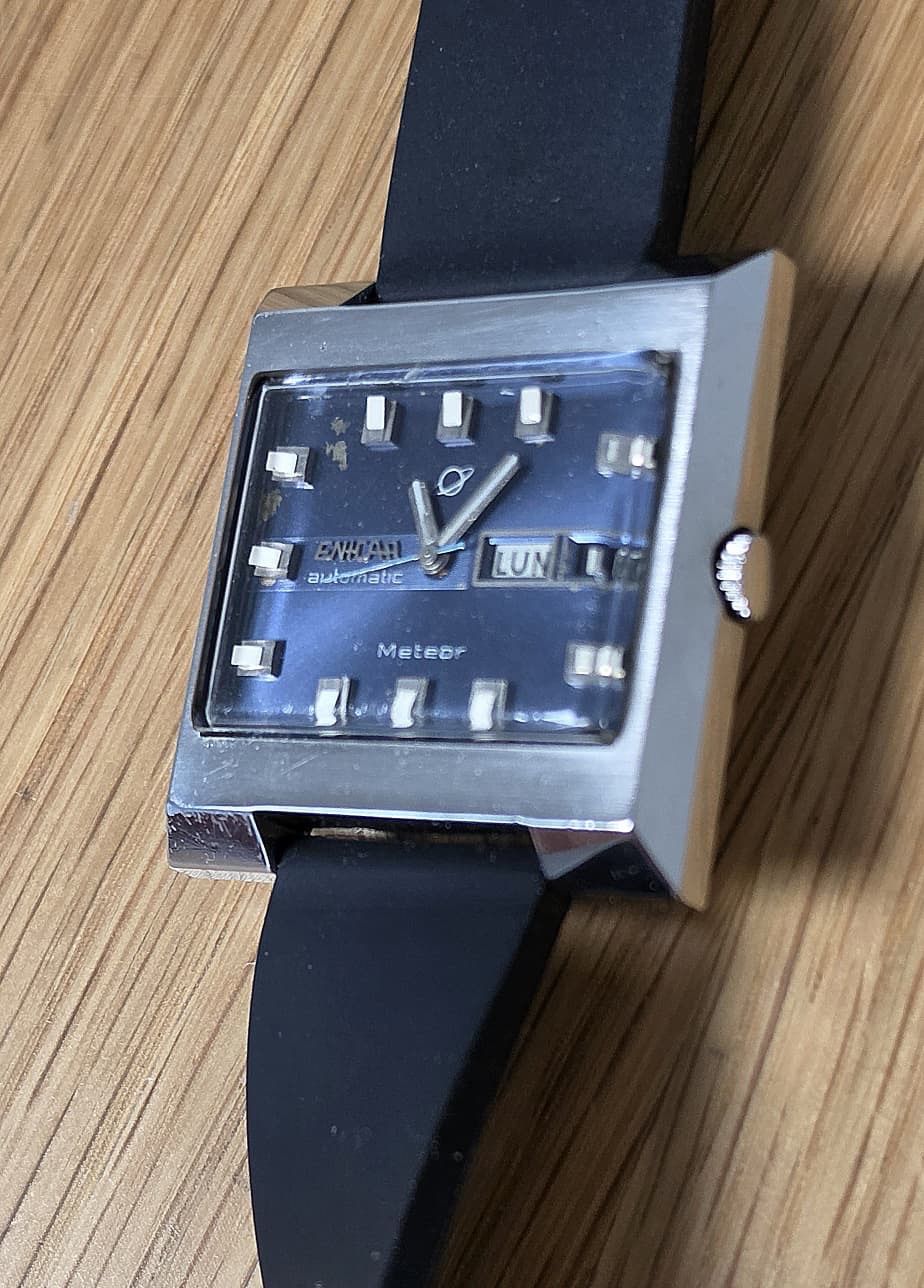 Enicar Uhren: ENICAR AUTOMATIC METEOR DAY-DATE  WERK AUTOMATIC – Gebraucht aus Neftenbach von Taschen-Uhren 3