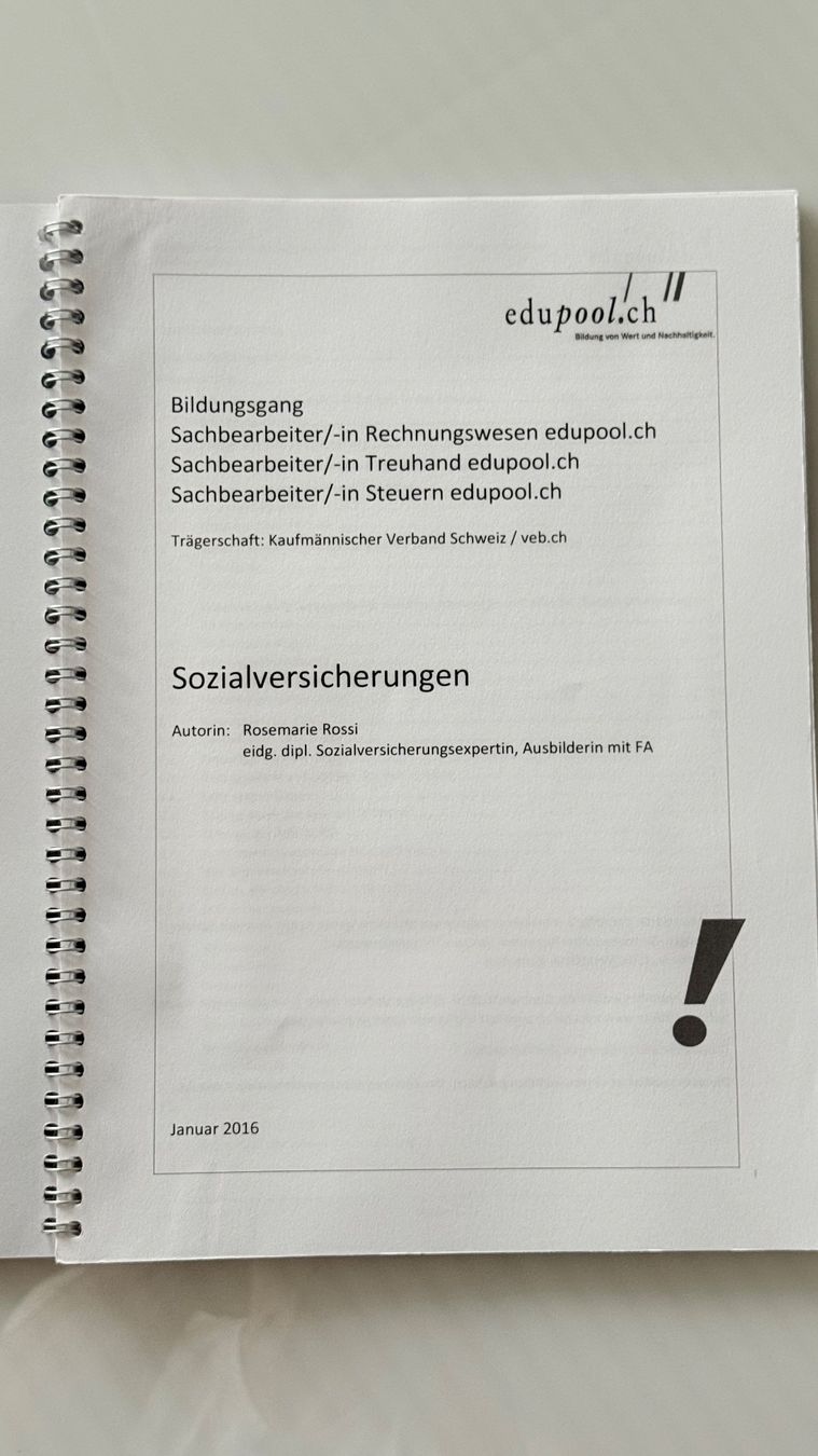 Libri: Sozialversicherung - edupool.ch - Top Zustand! – Usato da Jonen venduto da BMWE369 2