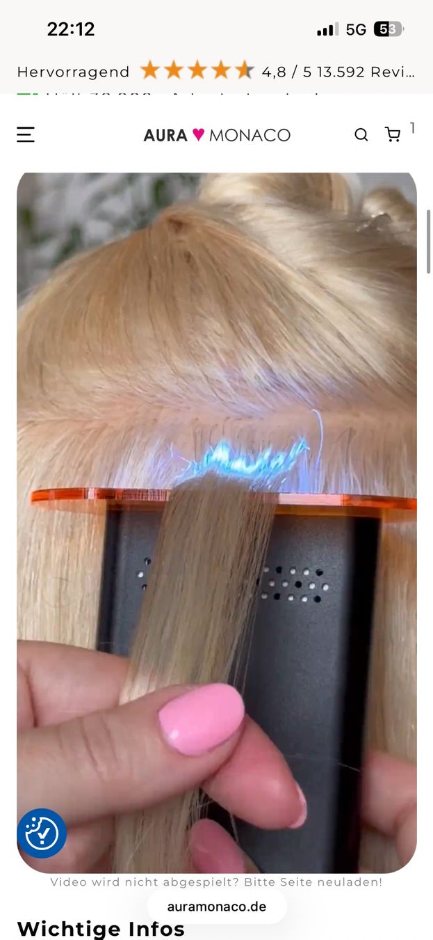 Parrucche: Beam Light Hair Extensions System – Premium Set – Nuovo (secondo la descrizione) da Lostorf venduto da Venice16 3