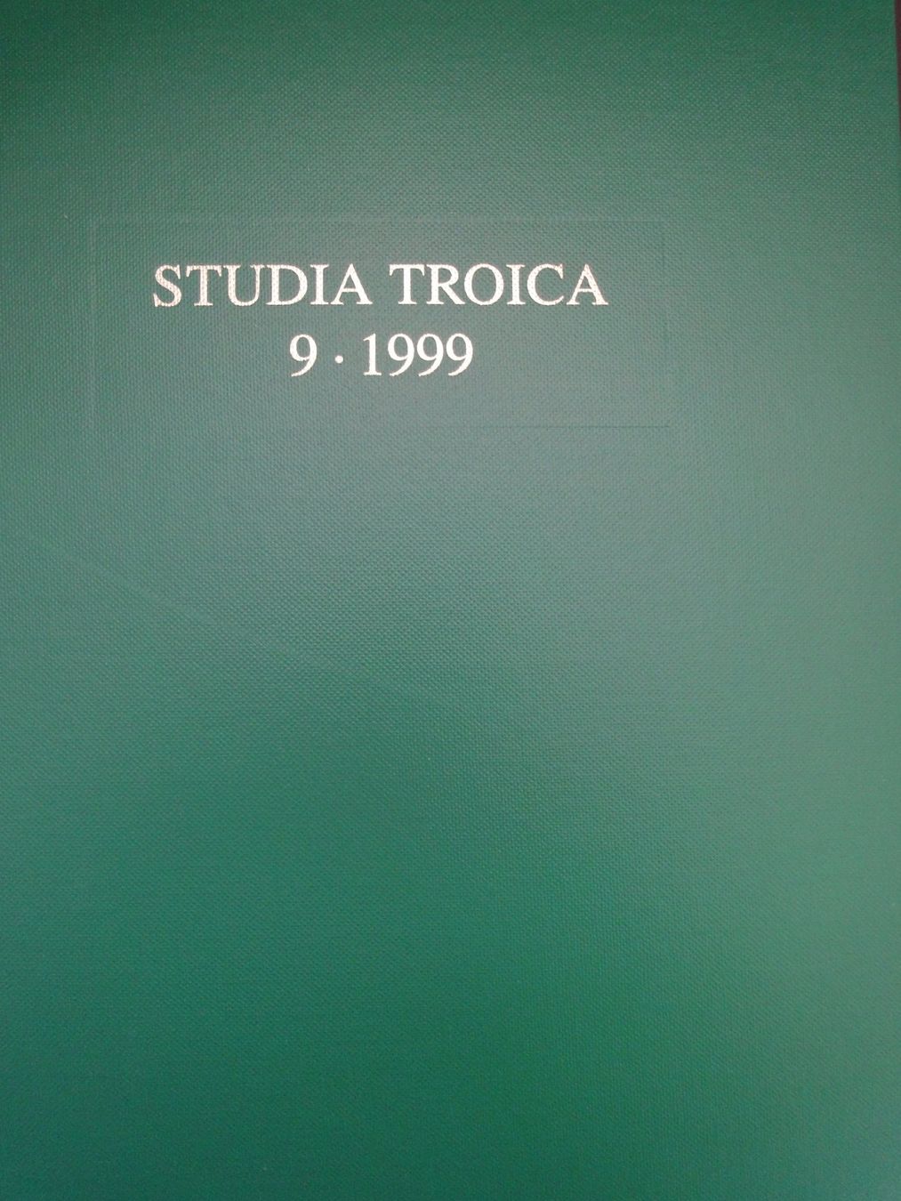 Libri: STUDIA TROICA - BAND 9 - 1999 – Nuovo (secondo la descrizione) da Biel/Bienne venduto da 07helios032