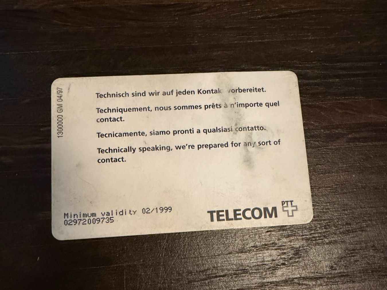 Schede telefoniche: PTT-Taxcard Alien 10.- – Usato da Zürich venduto da rob_s967 1