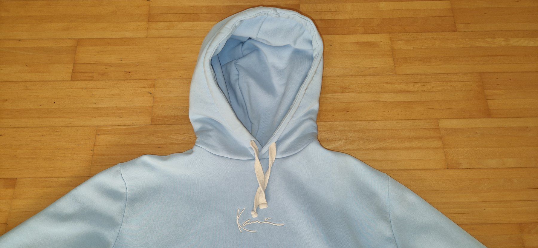Maglioni & Felpe: Karl Kani Kapuzenpullover - Gr. S Hellblau – Nuovo (secondo la descrizione) da Kollbrunn venduto da Bobibau 2