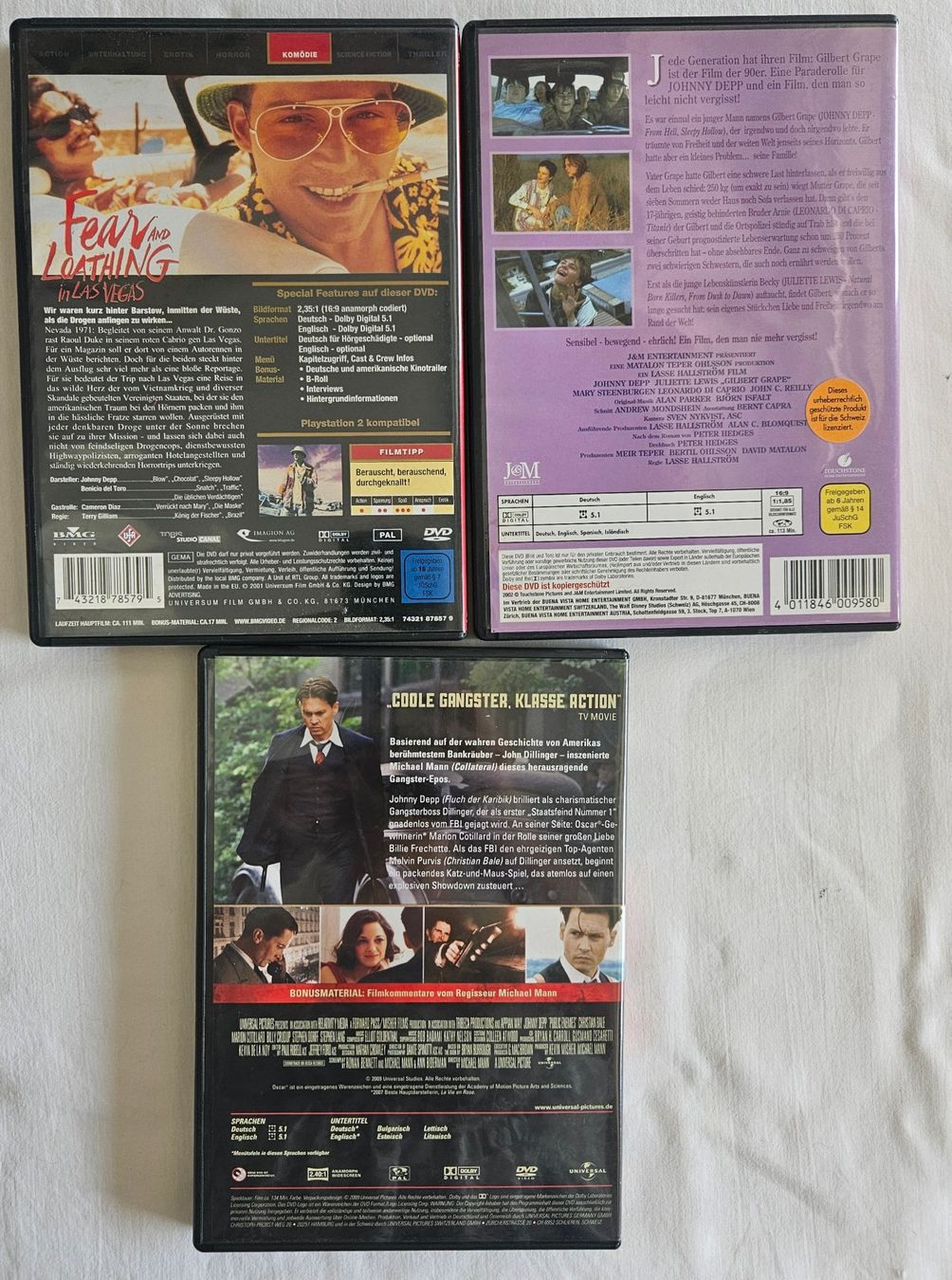 Tous les DVDs: 3 Filme mit Johnny Depp – D'occasion à Zetzwil par Power4 1