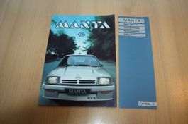 Opel Manta Prospekt/Farben/Polster 8/1983