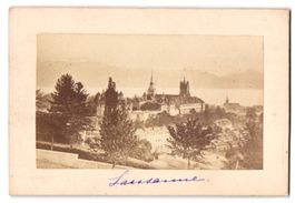 Fotografie Lausanne, Blick nach der Stad