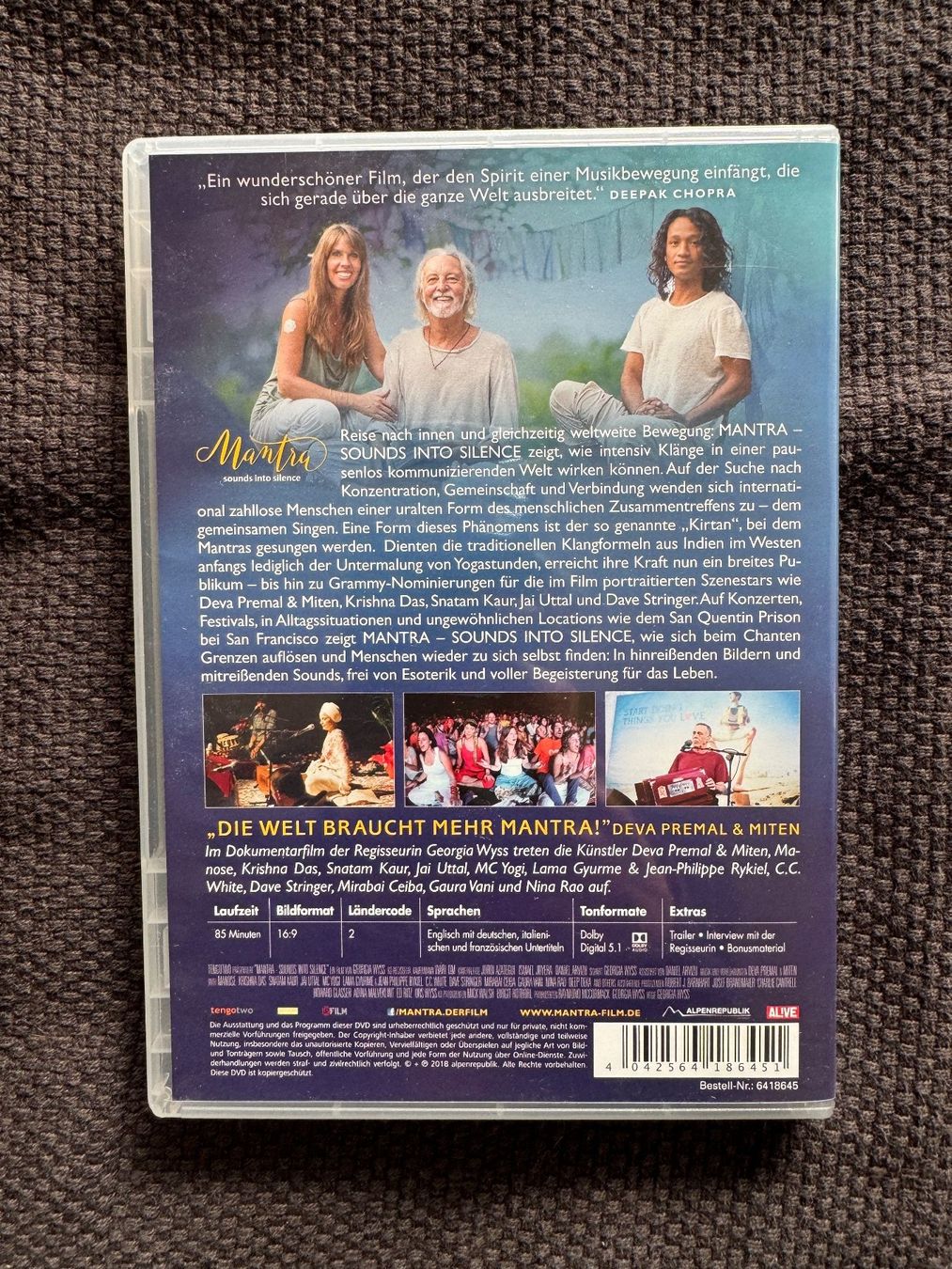 Tutti i DVDs: Mantra – Sounds into Silence DVD – Usato da Zürich venduto da Lionsands 1