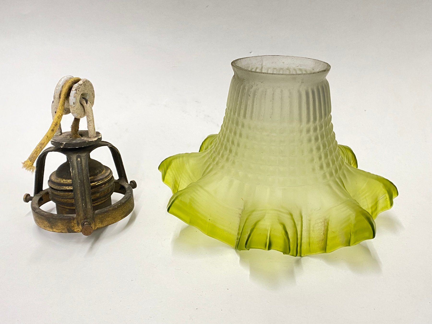 Lampade: Jugendstil Schöne Lampe, Hängelampe – Usato da Schaffhausen venduto da vintageville 6