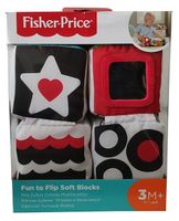 Fisher-Price GFC37 Fun to Flip Soft blocks - Babys, 4 Würfel