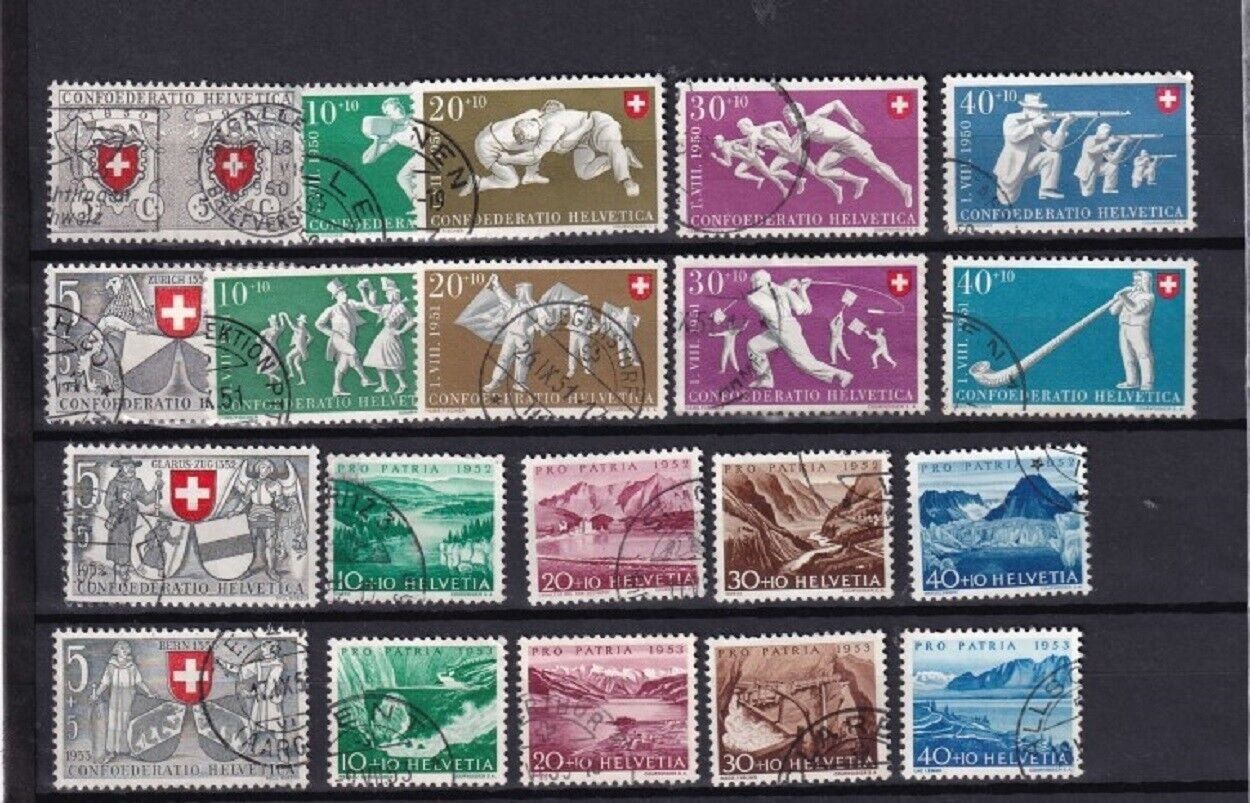 Alle Briefmarken: PP ab Anfang bis 1959 gestempelt – Gebraucht aus Frauenfeld von Interessent1 2