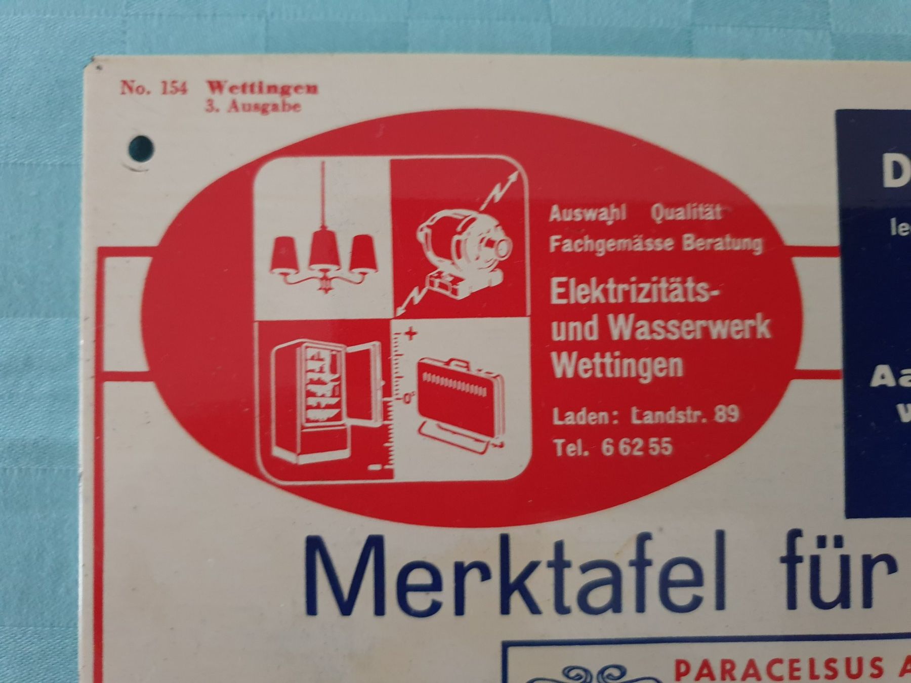 Schilder: Werbung Blech Schild – Gebraucht aus Mörschwil von spirspi 1