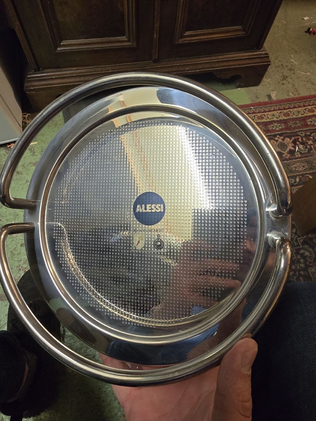 Alessi Altro: Alessi Champagnerkühler mit Ständer NP 800.- (D) – Usato da Rorschach venduto da TimelessTrading 4