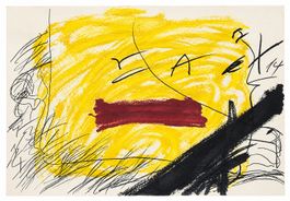 Antoni Tàpies Lithograph hand signed