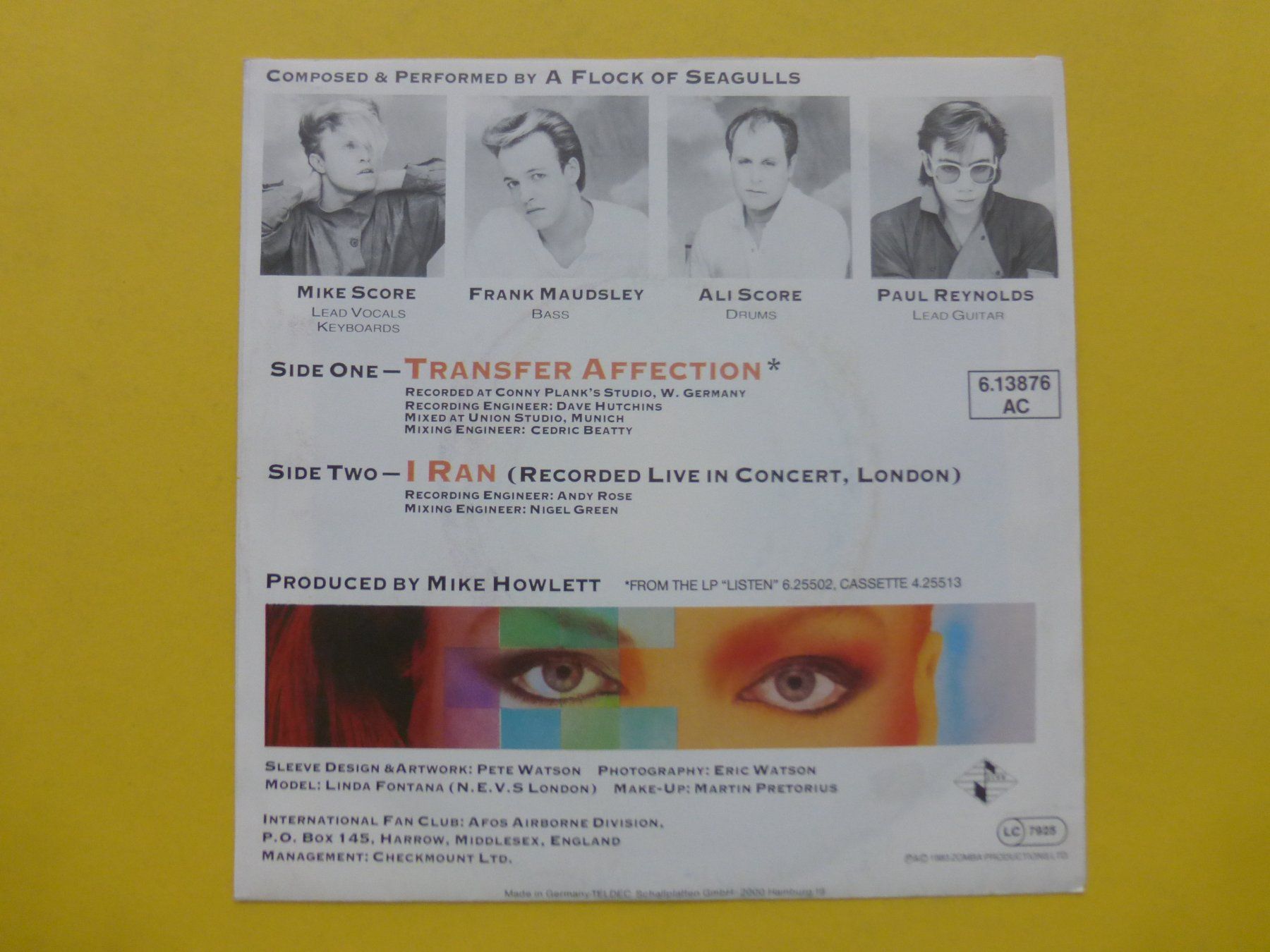 Schallplatten: A Flock Of Seagulls – Transfer Affection – Gebraucht aus Zürich von Swiss57 1
