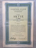 Gebrüder Sulzer Aktie Nr.32528  von 1947