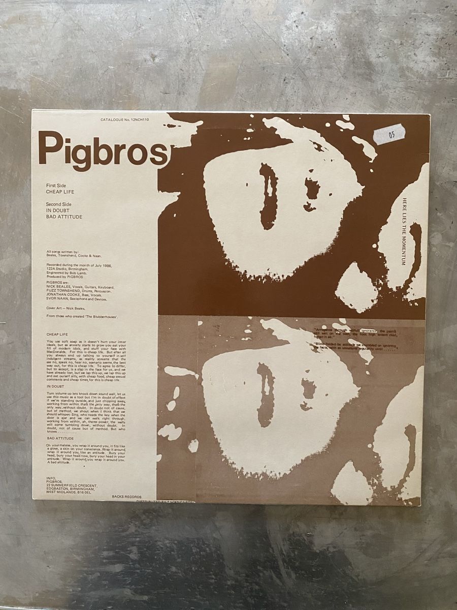 Schallplatten: Pigbros - Cheap Life 12“ - Alternative Rock [1986] – Gebraucht aus Winterthur von lenolson 1