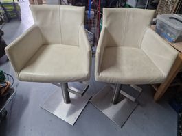 2x Designer Barhocker Iccoon Niederlande Leder sehr bequem
