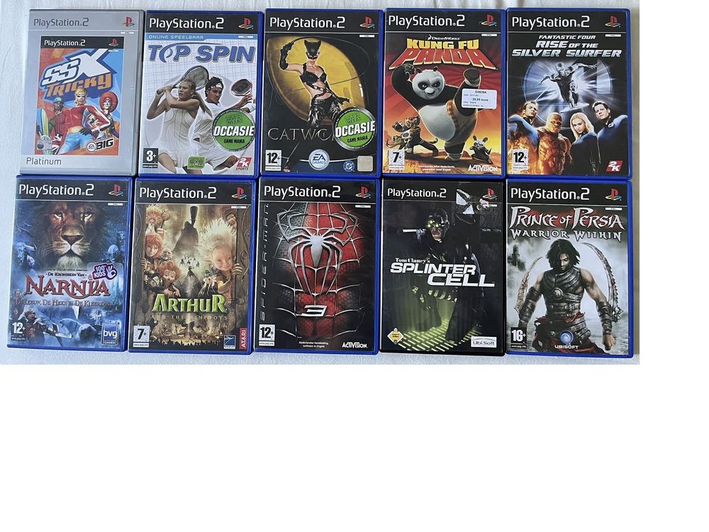 Lot De 5 Jeux PS2 Sony – Éditions Promotionnelles – Bon état