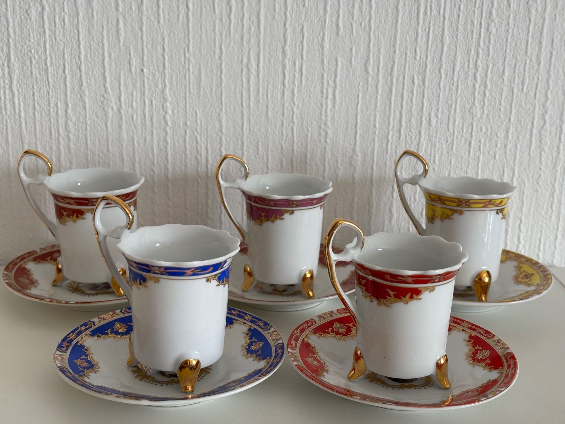Tassen: Tasses à café de collection, décorées, 5 pièces – Gebraucht aus Peseux von Chimon59 1