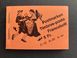 PTT Markenheft 1979 orange ET 5.1.1979