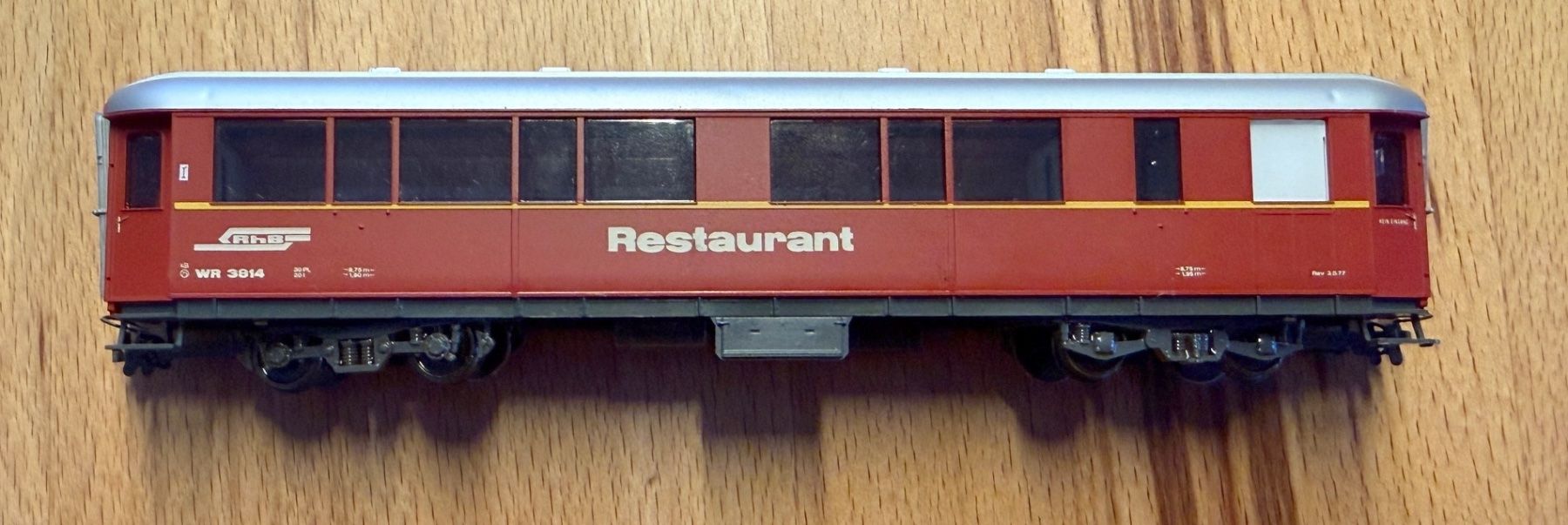 Bemo Modellini di ferrovie: Bemo RhB WR 3814  Restaurant rot – Usato da Samedan venduto da Gischpel25 1