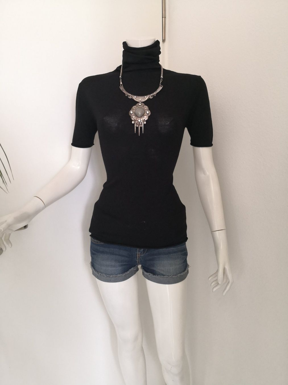 Mango Maglioni & Felpe: 🤩MANGO ROLLKRAGEN-STRICK-PULLOVER KURZARM SCHWARZ – Nuovo (secondo la descrizione) da Olten venduto da Naja-Twins-Twins 4