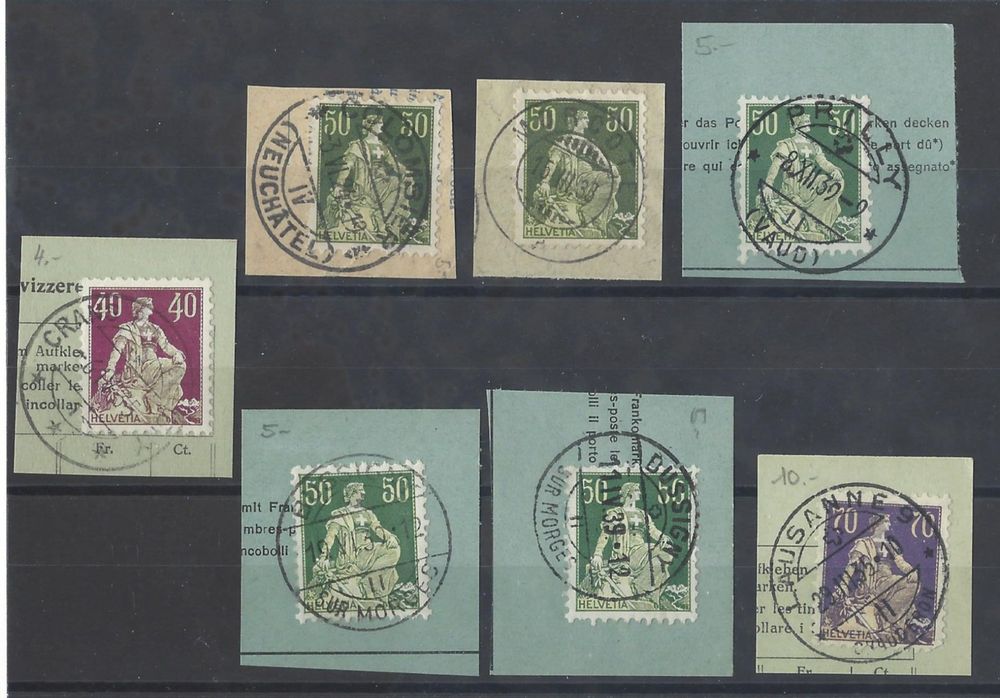 cle253/Superbes oblitérations sur timbres sur fragments (Gebraucht) in ...