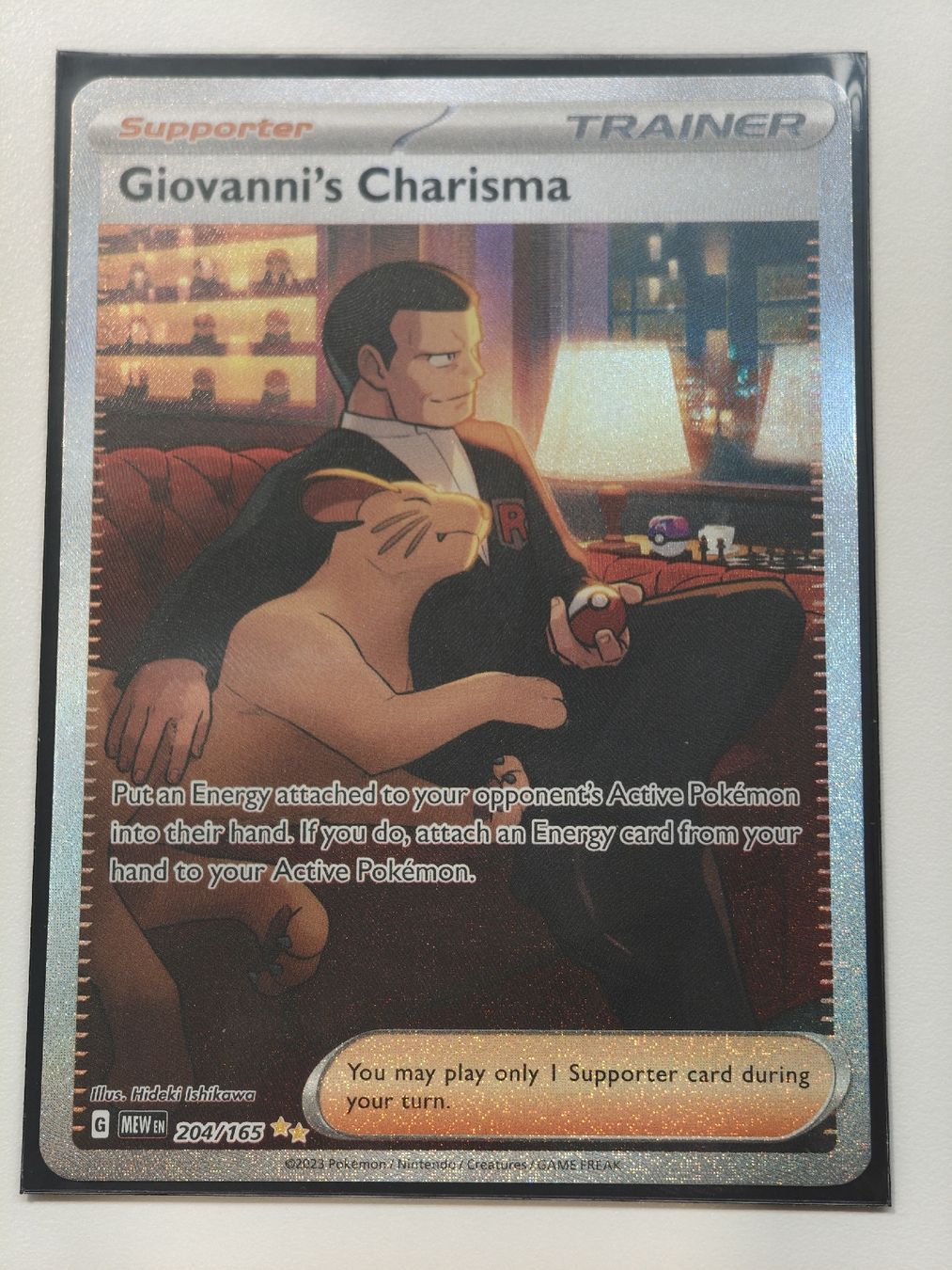 Pokémon Carte collezionabili: Giovanni's Charisma 204/165 EN – Nuovo (secondo la descrizione) da Therwil venduto da Cordachu_Trade
