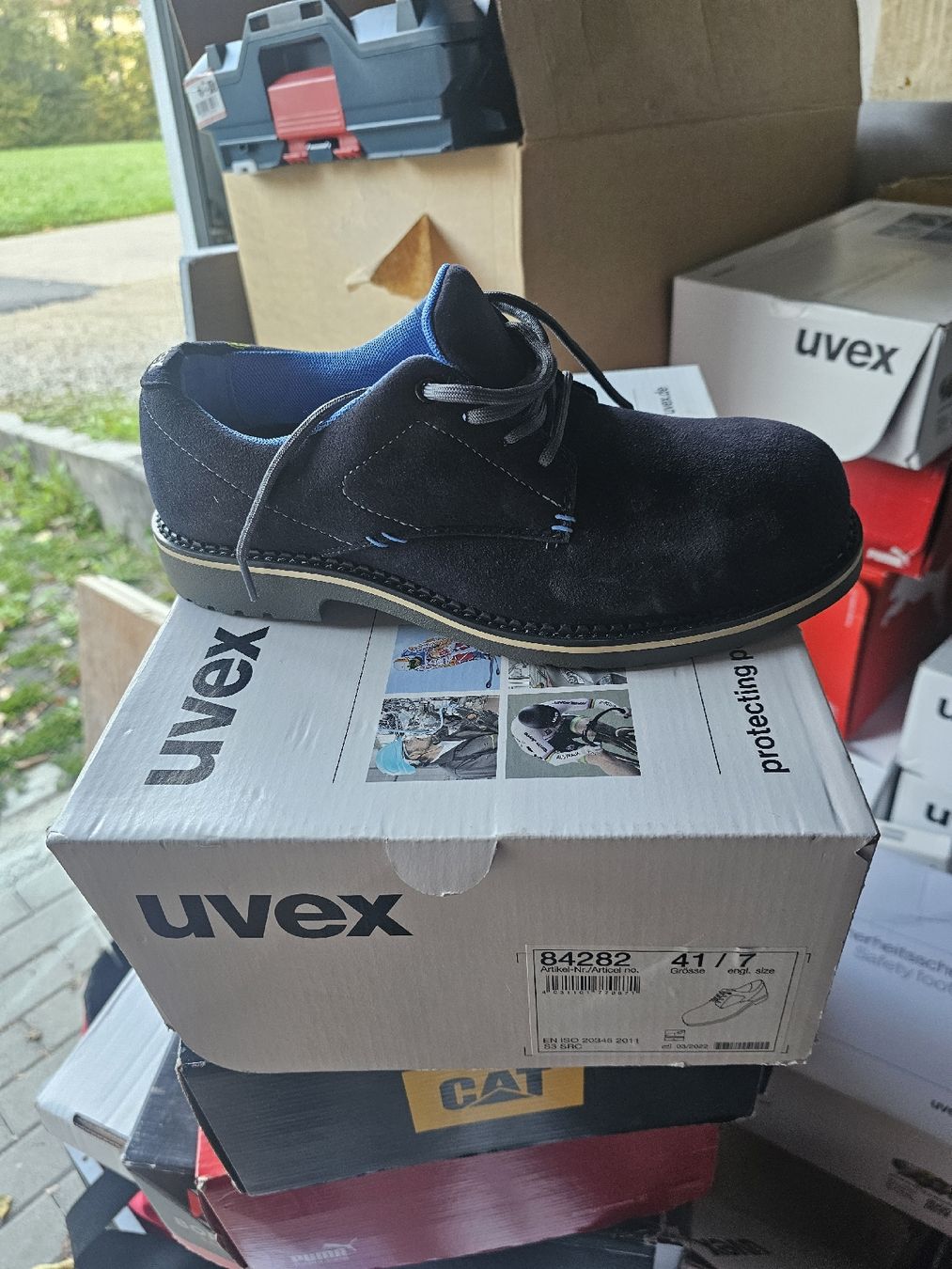 Uvex Scarpe da uomo: UVEX Sicherheitsschuhe gr.41 Neu – Nuovo e nell'imballaggio originale da Zunzgen venduto da Fleksi