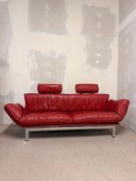 Rotes De Sede DS-140 Zweisitzer Sofa aus Leder