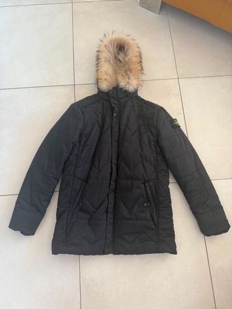 Stone Island Herren Winter Parka schwarz XL