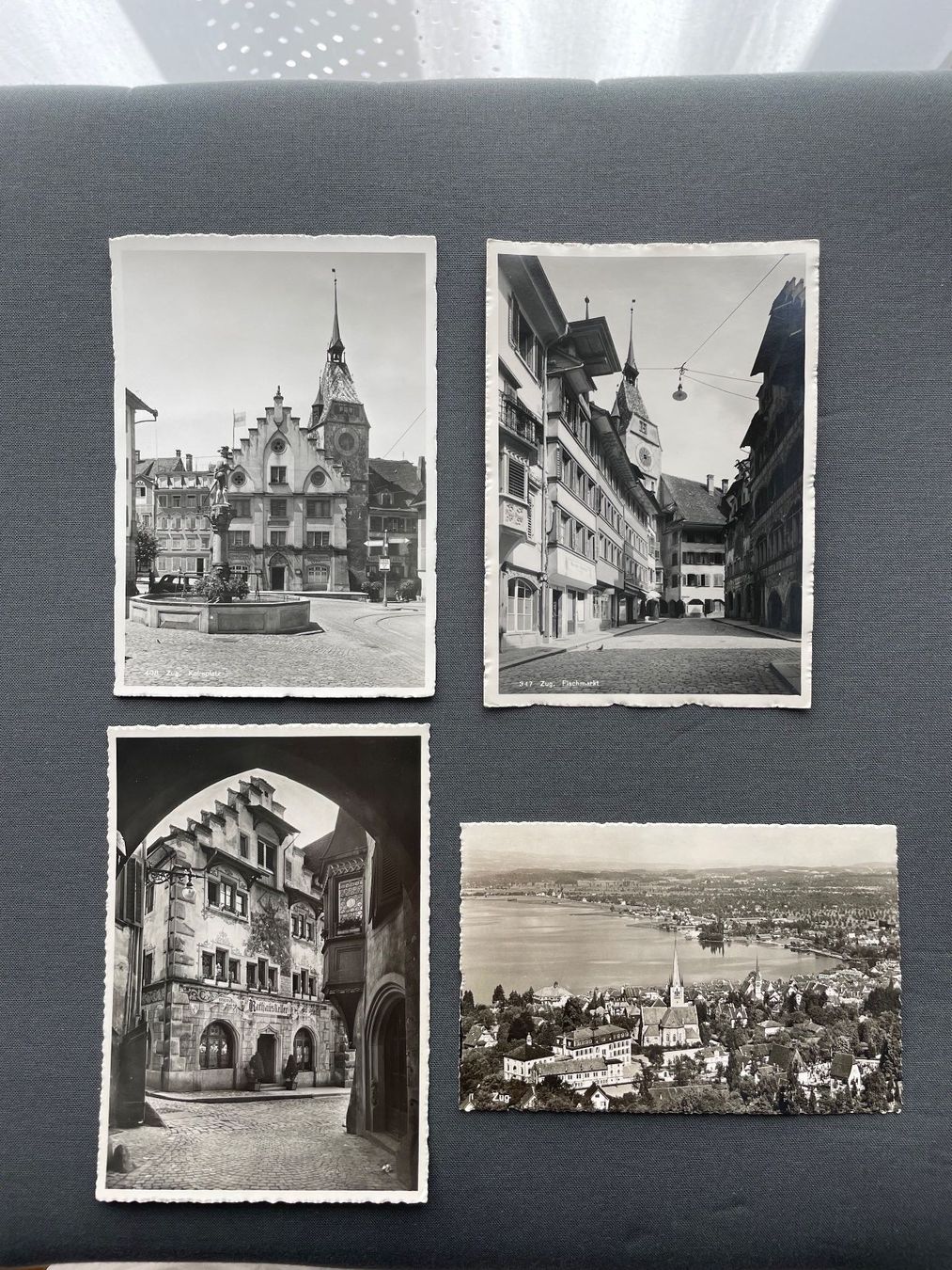 Ansichtskarten: Alte Ansichtskarten der Stadt Zug – Gebraucht aus Winterthur von Myrtillus