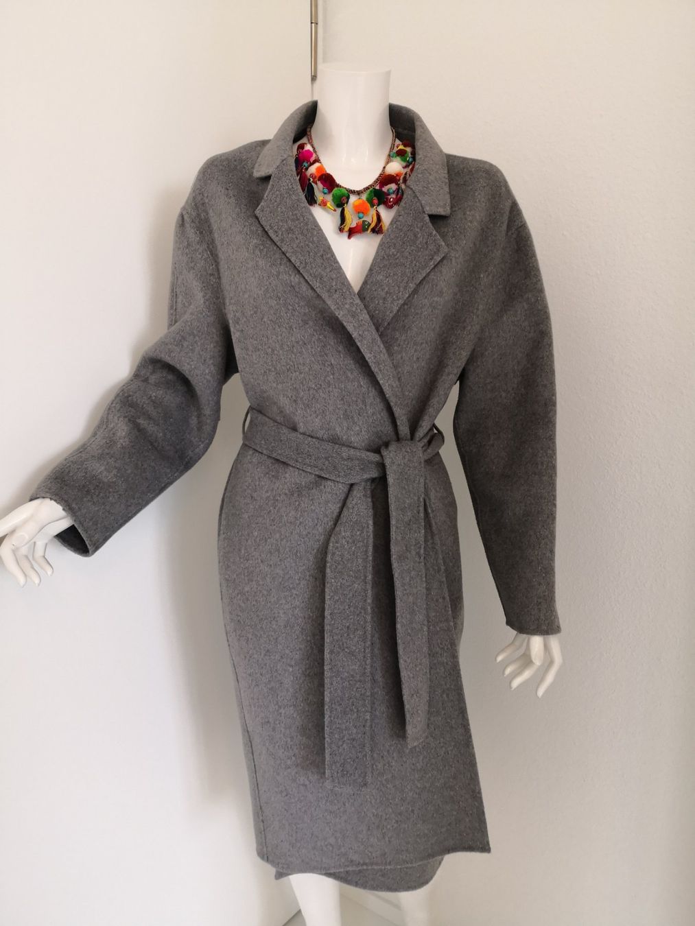 Mango Mäntel: 🤩MANGO SUIT WOLLBLEND-MANTEL MIT GÜRTEL HELLGRAU – Neu (gemäss Beschreibung) aus Olten von Naja-Twins-Twins 1
