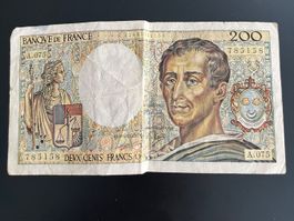 Billet 200 francs Montesquieu Banque de France