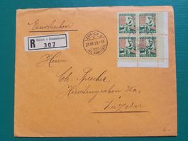 1927 PJ 42 obl.ZÜRICH 4 31.III.28 "R"