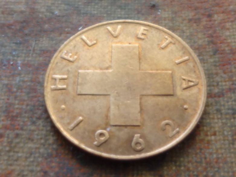 Tutti le monete: 1 Rp. 1962  (D) – Usato da Romanel-sur-Lausanne venduto da Swift13