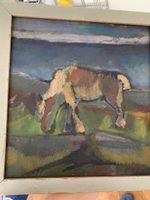 Très joli tableau, expressionniste, représentant un cheval,