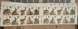 Bloc de 20 timbres neufs - 1977 - British Wildlife - GB