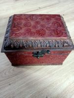Rustikale Schmuckschatulle mit integrierte Uhr Vintage Look!