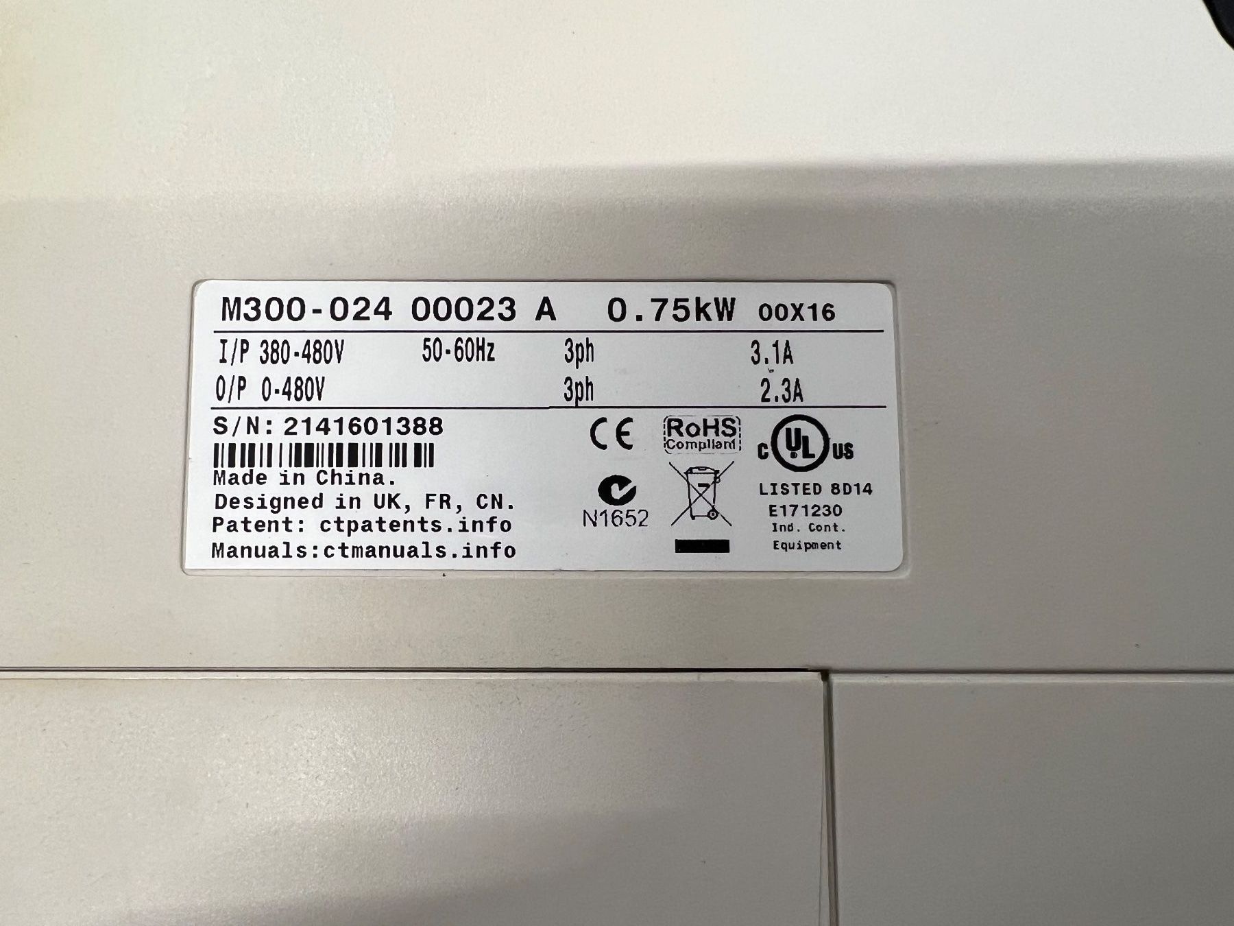 Elektronikbauteile: Frequenzumrichter Emerson Unidrive - Control Techniques – Gebraucht aus Romanshorn von DonRicardoo 2