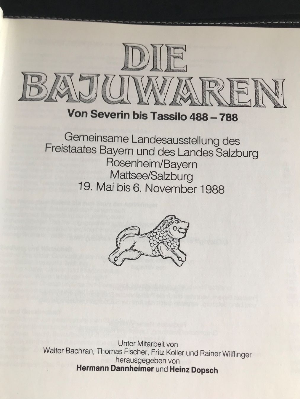 Libri: Die Bajuwaren von Severin bis Tassilo 488-788 – Usato da Sins venduto da Patrickwe 1