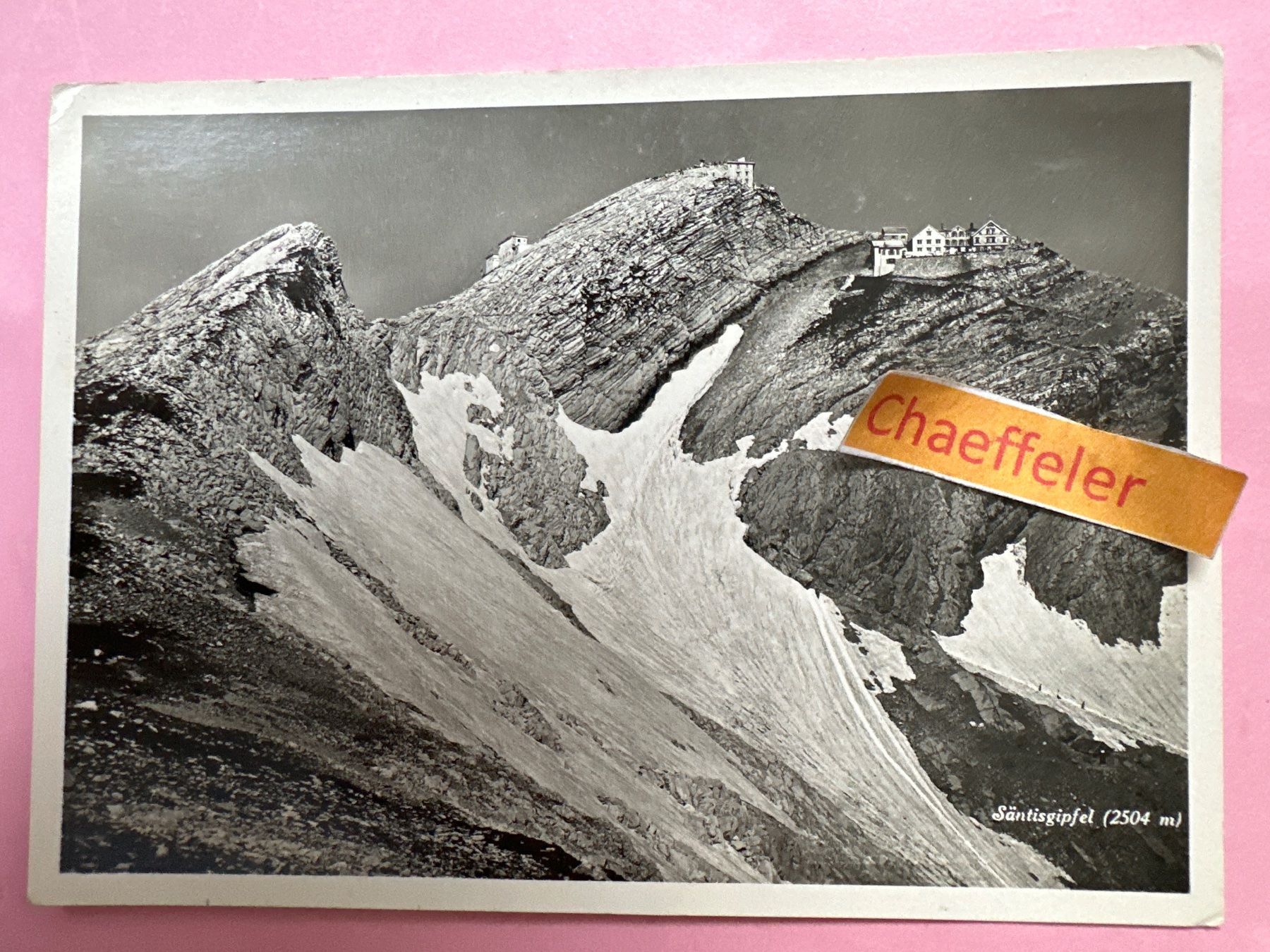 Ansichtskarten: Berghotel Säntis, Säntisgipfel – Gebraucht aus Zürich von Chaeffeler