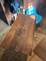 Verstellbarer Betttisch /Beistelltisch Holz Metall antik